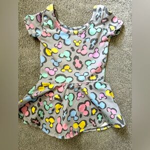 Wild rich kids colorful leopard twirl dress size 3/4